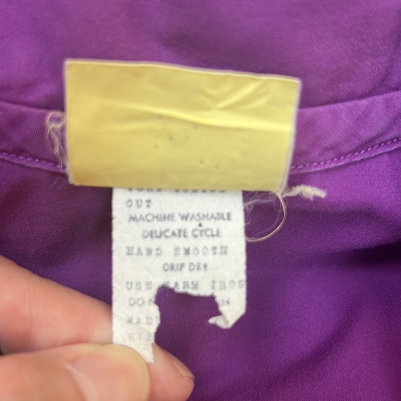 Vintage Women Blouse Pattern Buttons Down Sz XL - Picture 14 of 15